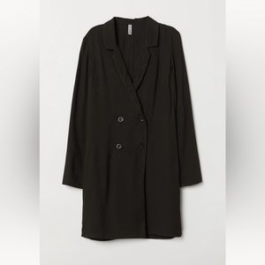 h&m nwt us 4 black jacket dress